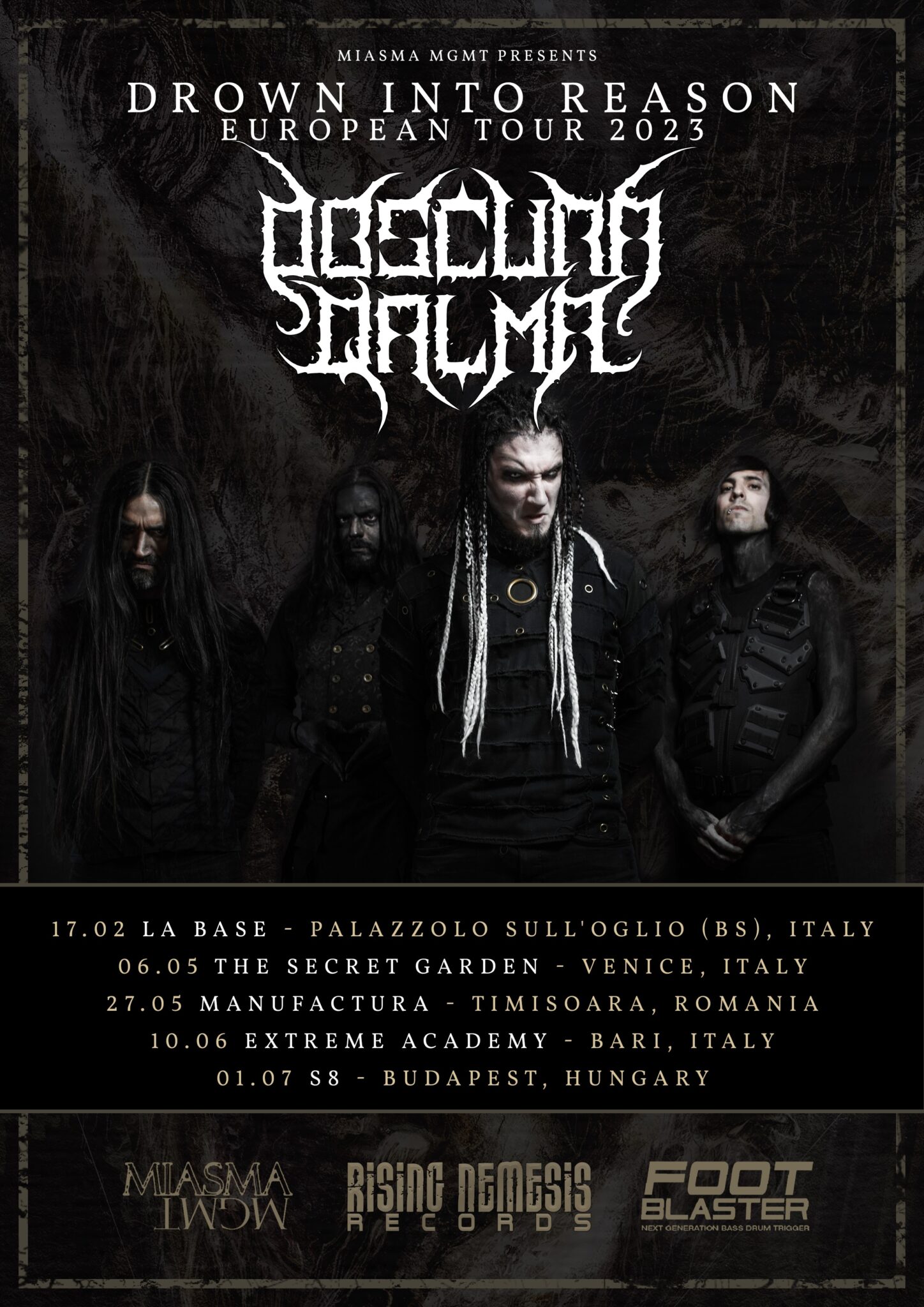 Obscura Qalma Annunciano Le Prime Date Del Drown Into Reason European