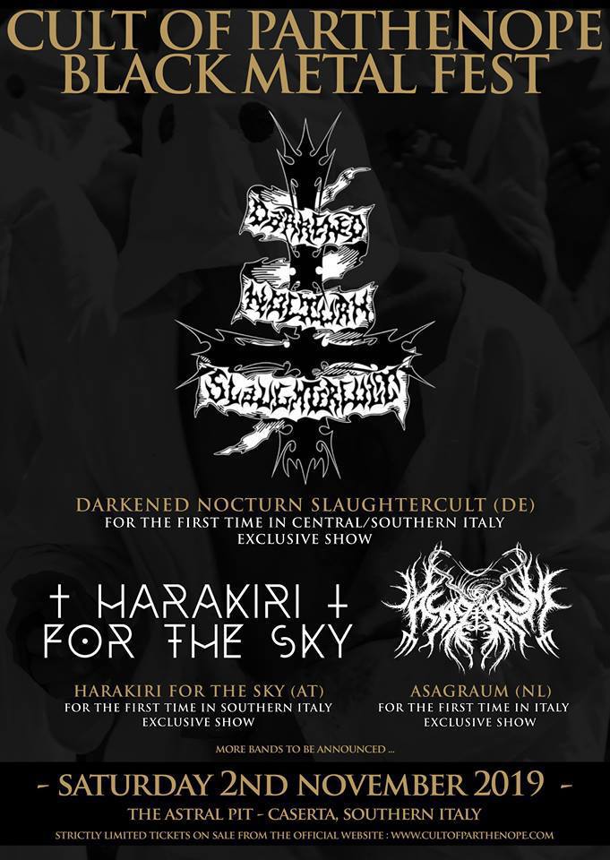 Cult Of Parthenope Black Metal Fest 2019 Poster