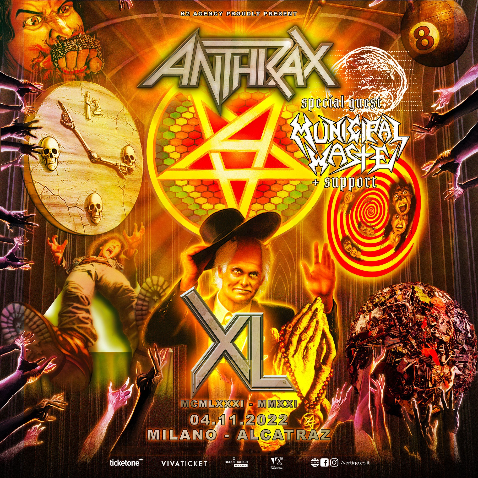 anthrax tour italia