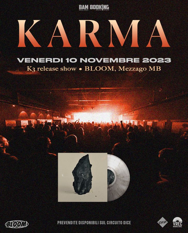 Karma locandina data Mezzago Bloom 2023