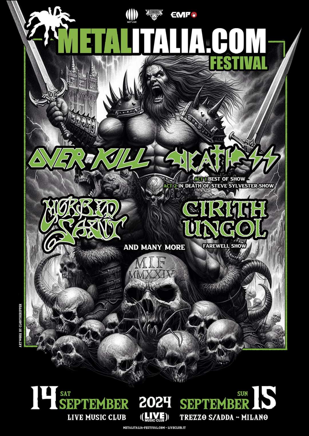 Metalitalia Festival 2024 annunciati Death SS special show, Cirith