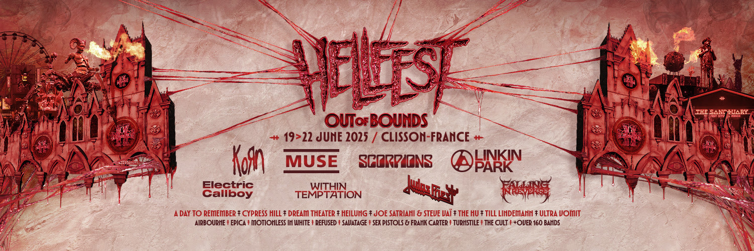 Hellfest Open Air 2025 annunciati Linkin Park, Scorpions, Muse, Korn e